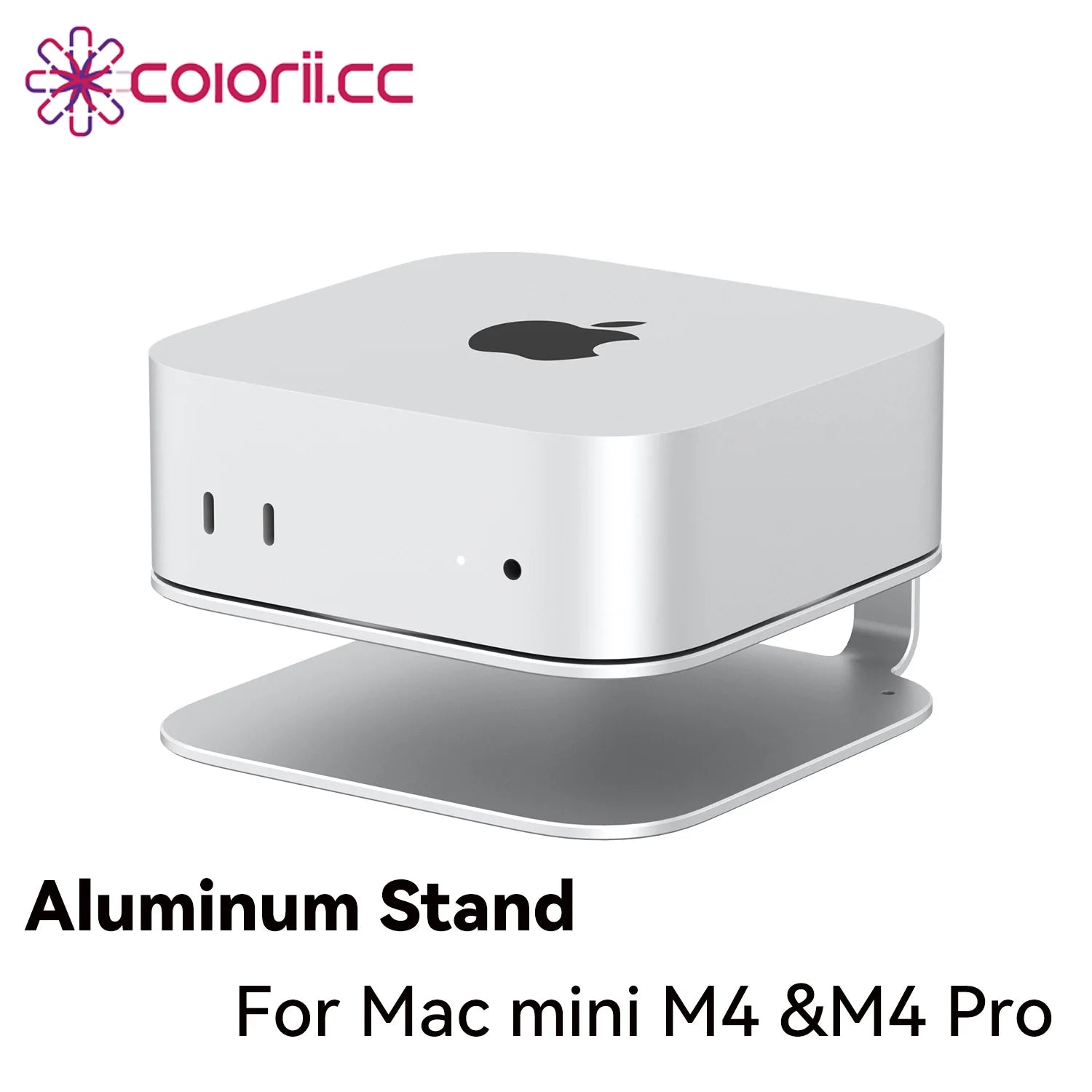 Mac mini Desktop Stand for Mac Mini M4 /M4 Pro 2024 Heat Dissipation Aluminum Mount Dock Cooling Holder Accessories
