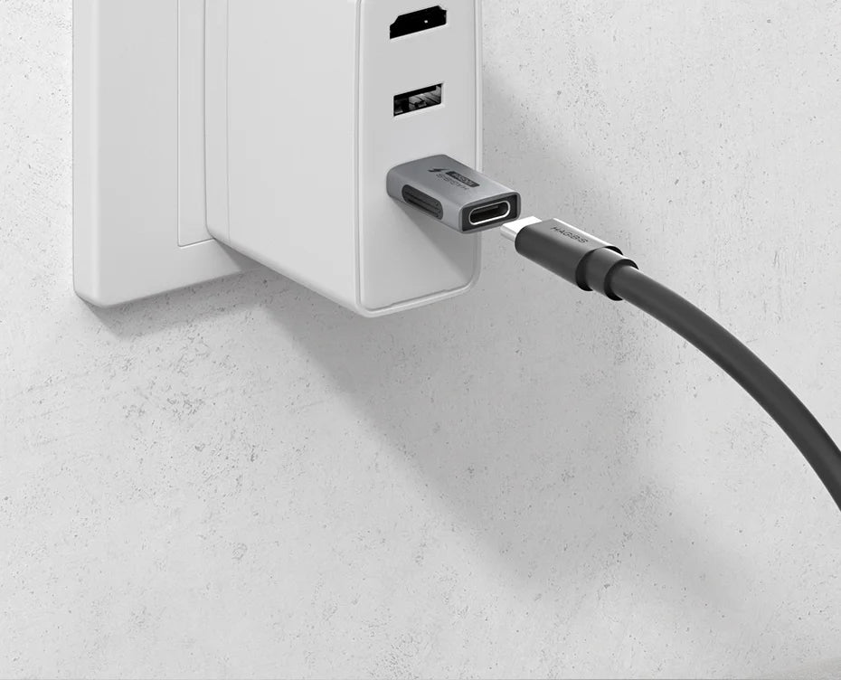 Hagibis USB A Male to USB C Female Adapter 10Gbps High-Speed Data Transfer 60W Fast Charging Conventer Plug for Macbook Tablet