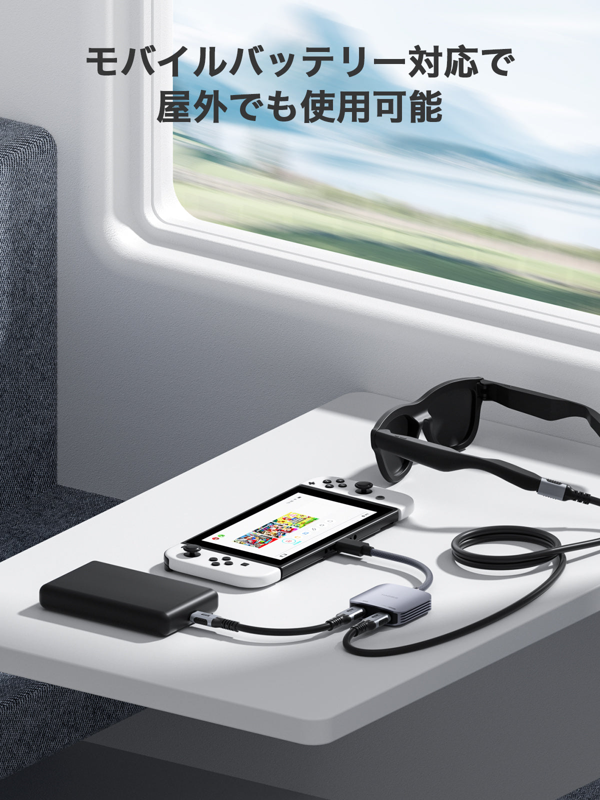 Hagibis USB-C Adapter for AR Glasses, Supports 8K@60Hz and 4K@144Hz | 100W PD Charging, Compatible with XREAL, Viture, Rokid, iPhone, and ROG Ally